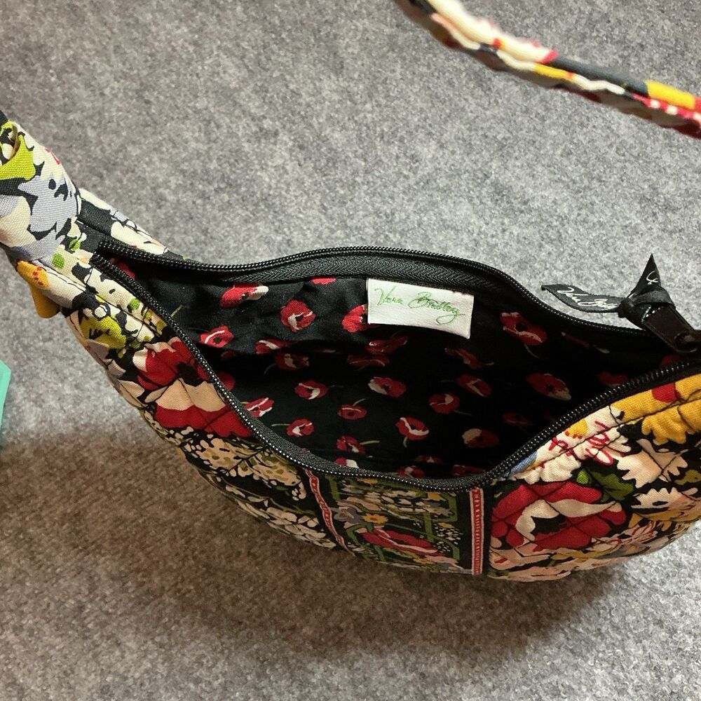Vera Bradley Purse Poppy Fields Retired Shoulder Bag - Picture 4 of 7